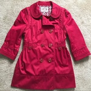 Red Juicy Couture Trench Coat 🧥